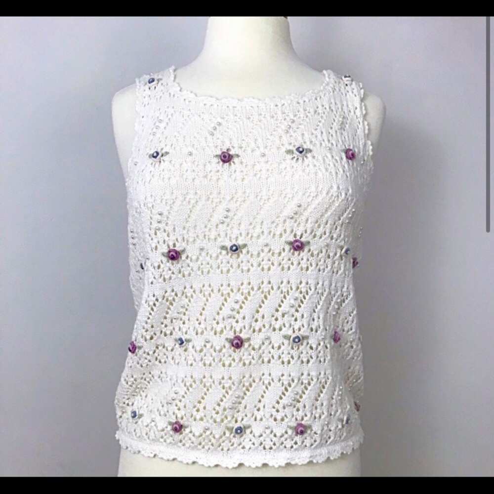 Vintage crochet tank top